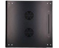 Extralink Szafka wisząca rack 9U 600x600 czarna szklane drzwi EX.3968 - 489306 - zdjęcie 6